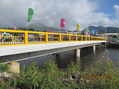 公司援多米尼克公路修复项目罗索桥建成通车 公司援多米尼克公路修复项目罗索桥建成通车