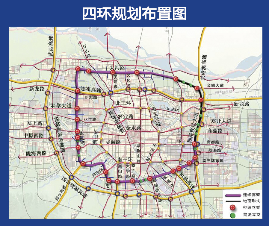 公司参与设计的郑州四环线及大河路快速化工程正式开工