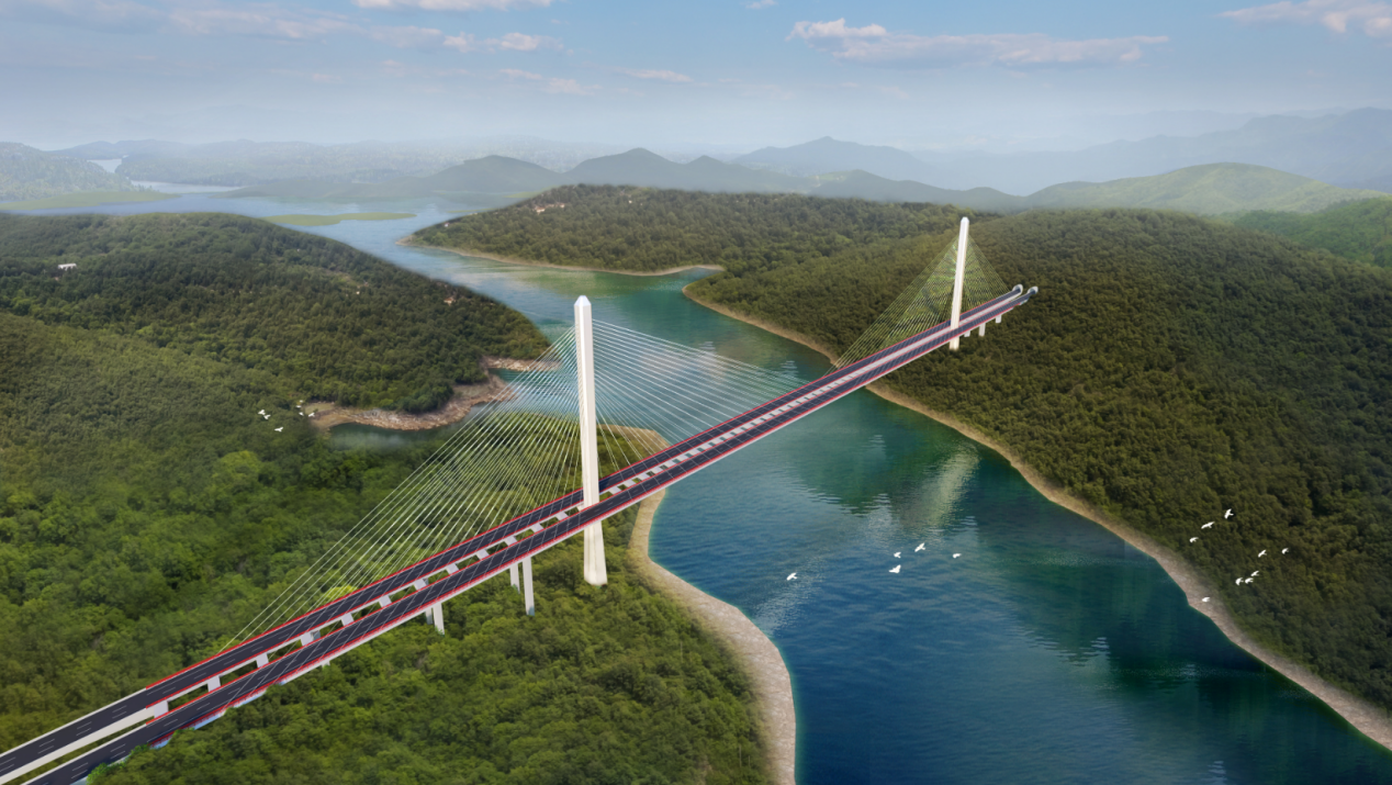 河南省最大跨径斜拉桥——丹江小三峡特大桥成功合龙 河南省最大跨径斜拉桥——丹江小三峡特大桥成功合龙